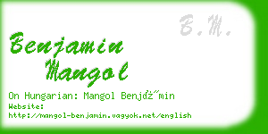 benjamin mangol business card